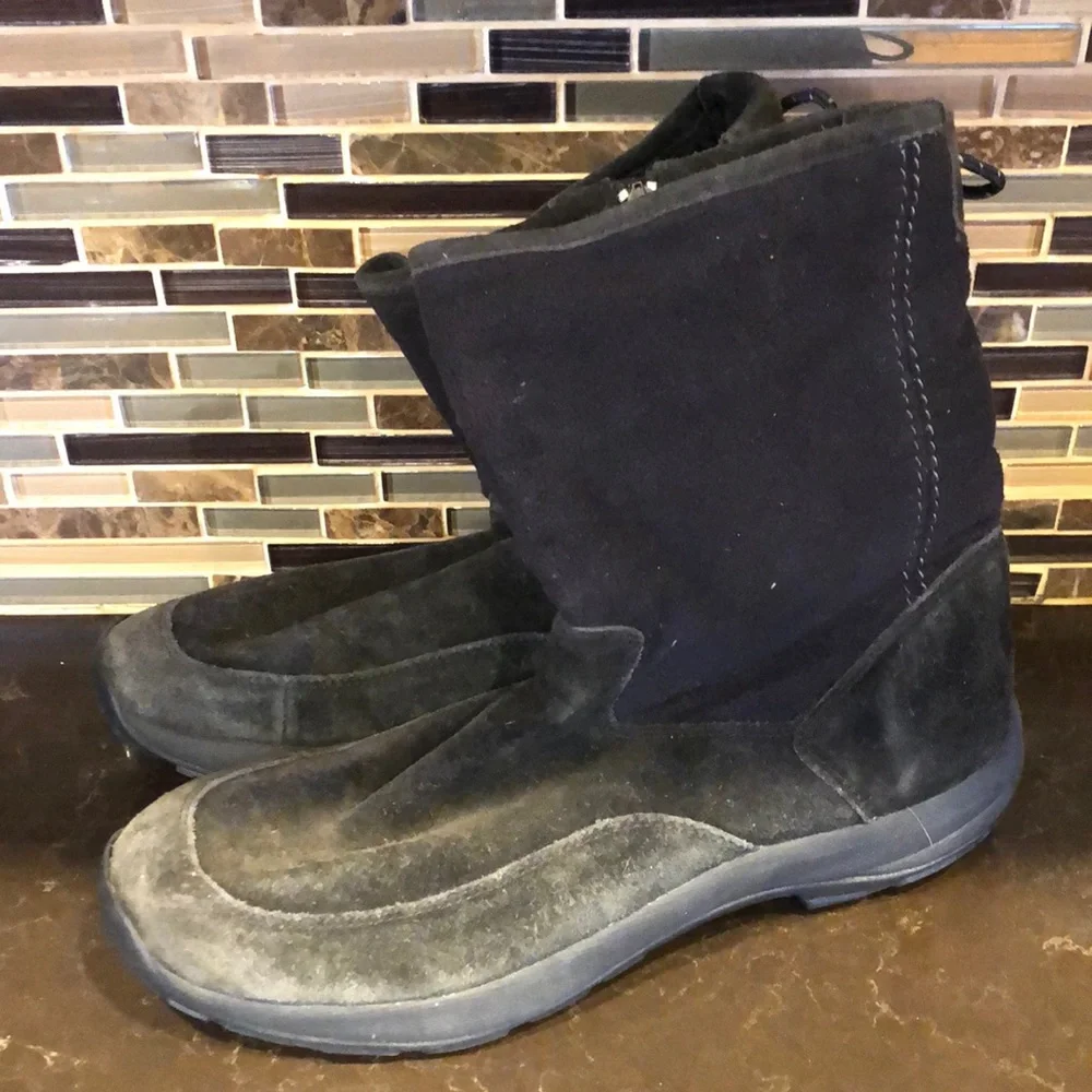 LL Bean suede fleece‎ lined mens winter boots size 10.5